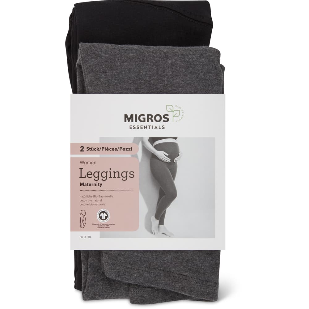 Essentials Legging Long de Grossesse Active FormFlex pour l'Entraînement et Le Yoga, Ultra Doux, Couvre Le Ventre Femme, Bleu Marine, XS