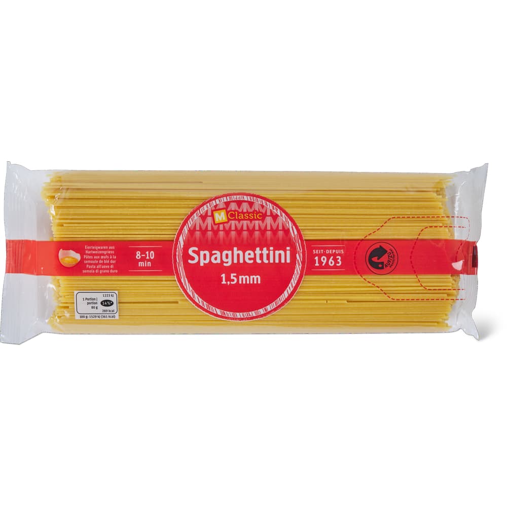 M-Classic Spaghettini 1.5mm aus Eier