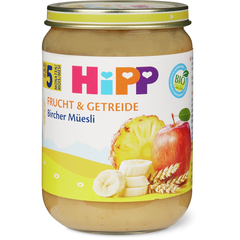 Hipp Frucht & Getreide Birchermüsli Bio, nach 5 Monaten