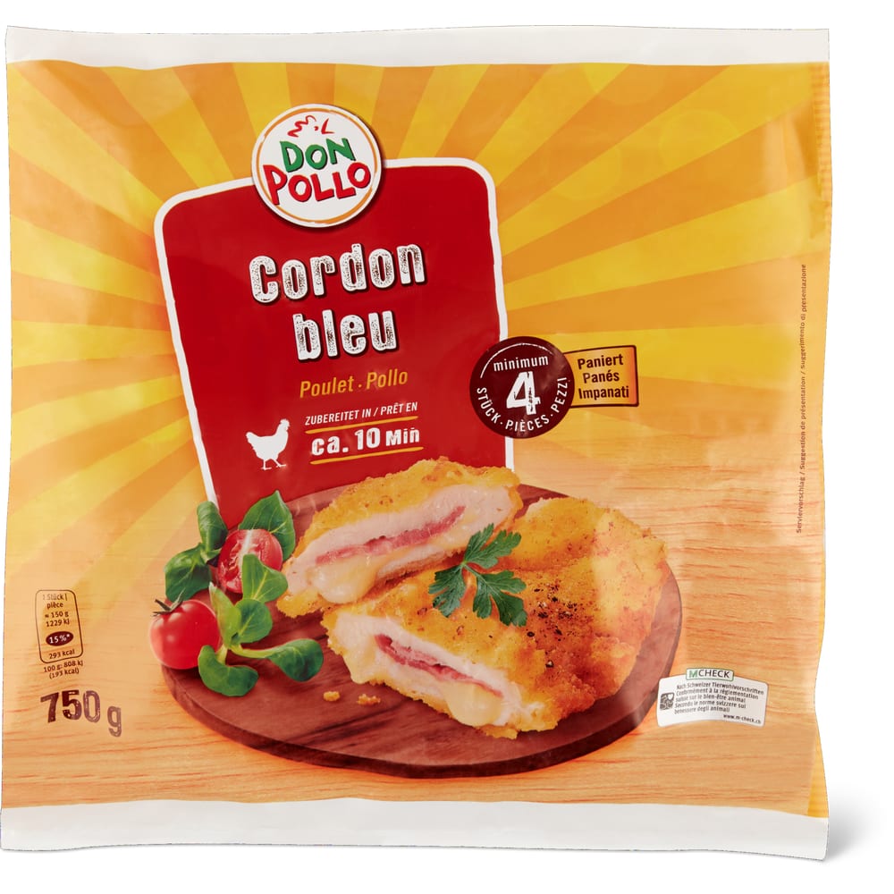 Don Pollo Cordon bleu Poulet paniert