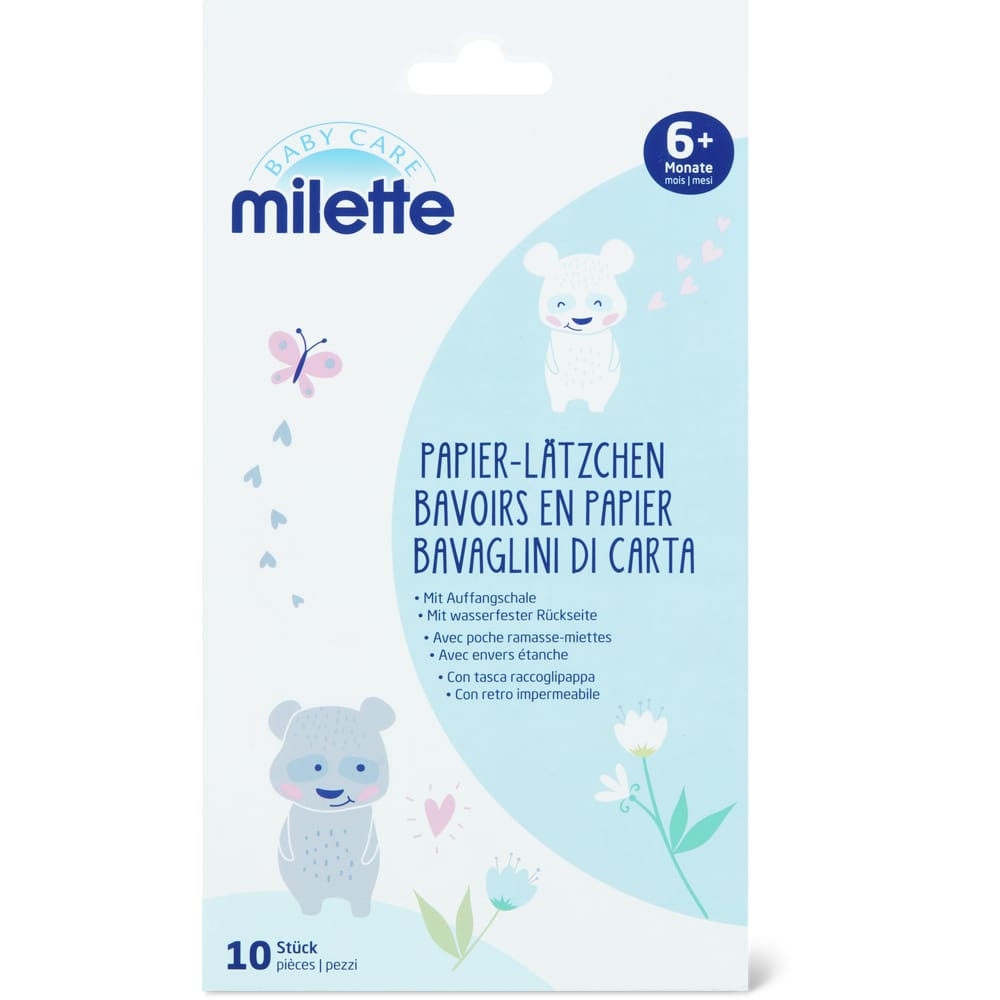 Milette Baby Care Papier-Lätzchen Ab 6 Monaten