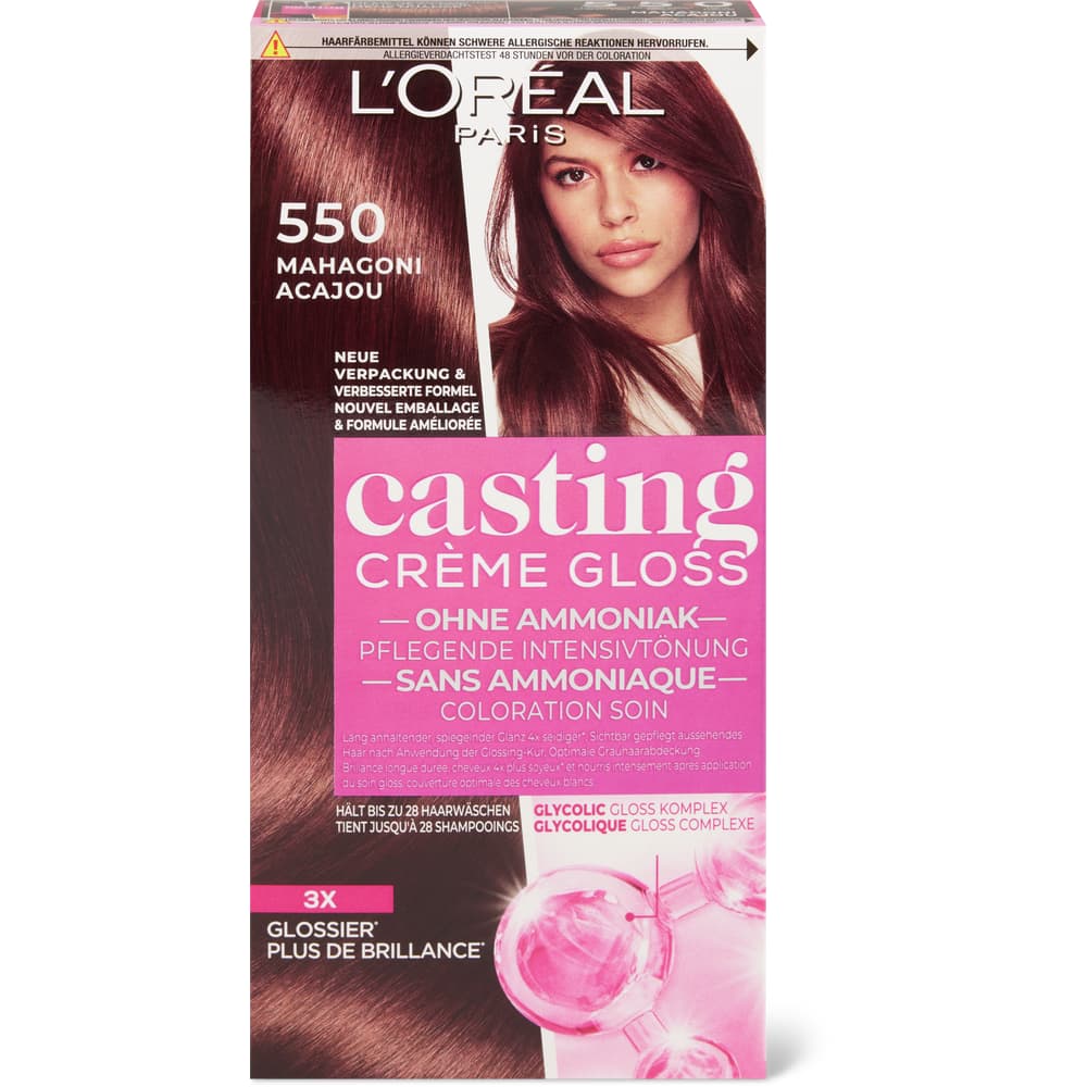 Casting Crème Gloss Pflegetönung 550 Mahagoni, ohne Ammoniak