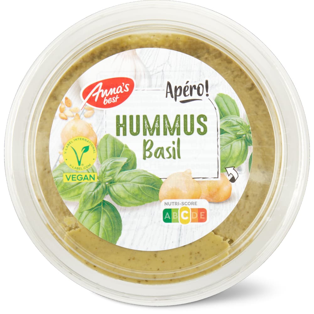 Anna's Best Hummus Basilikum