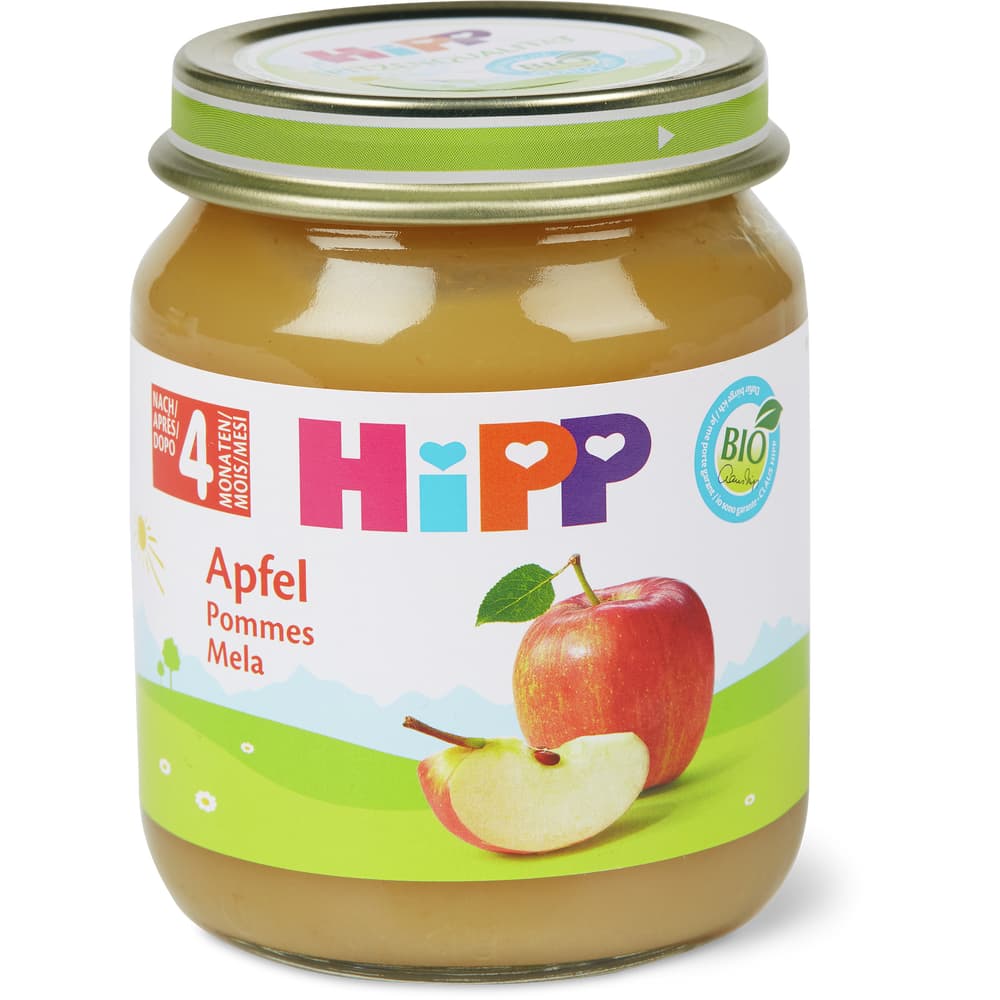 HiPP Bio Babygläschen Apfel Ab 4 Monaten