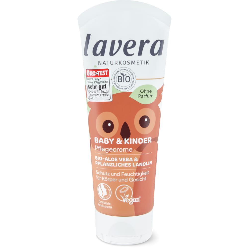 Lavera Pflegecreme ohne Parfum, Aloe Vera, pflanzliches Lanolin