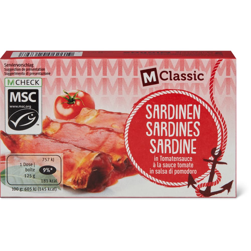 Migros Sardinen in Tomatensauce
