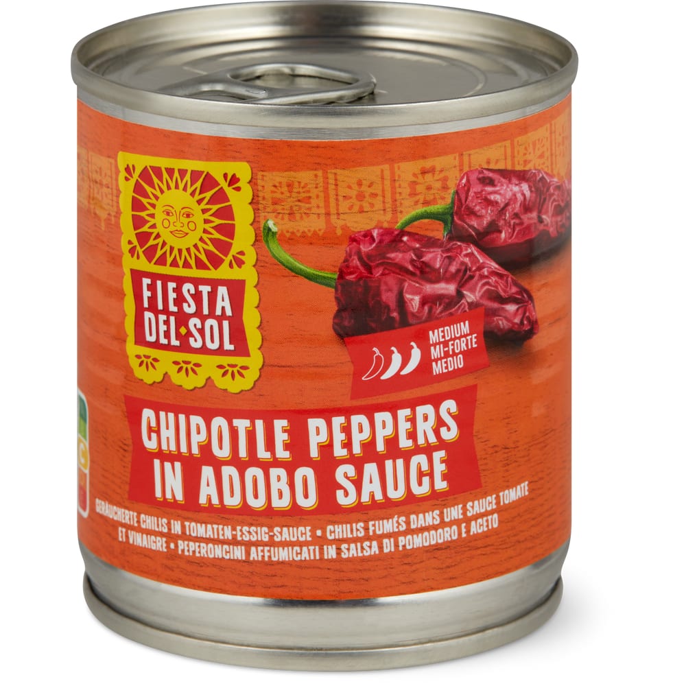 Fiesta del Sol Geräucherte Chilis in Tomaten Essig Sauce Medium
