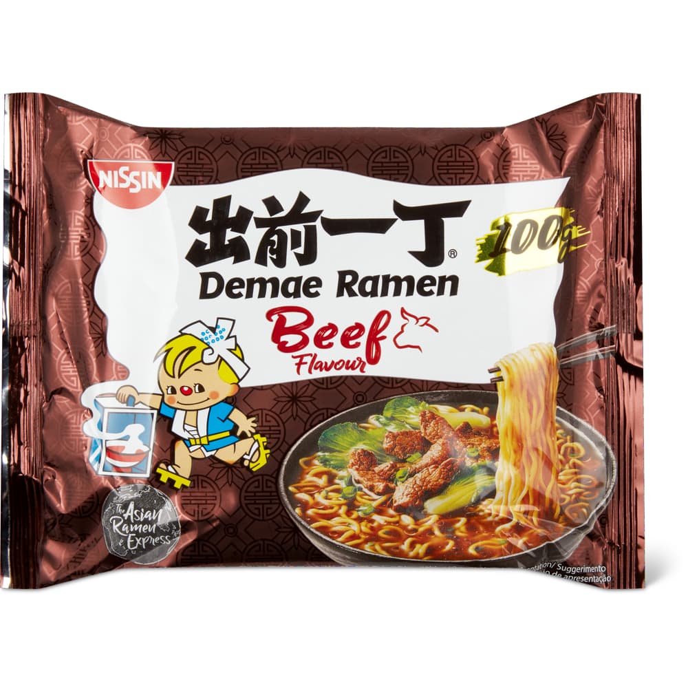 Nissin Demae Ramen Instant Noodle Soup Rindfleisch