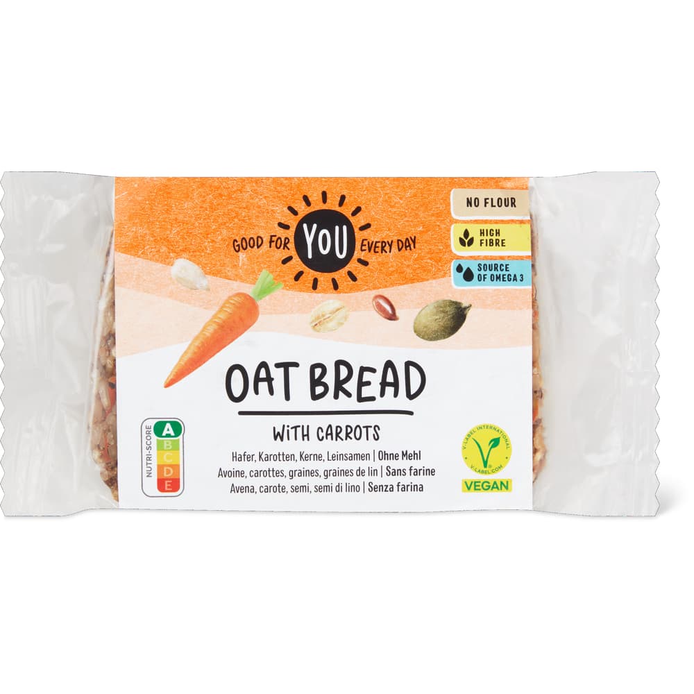 You Brot ohne Mehl Hafer und Karotten
