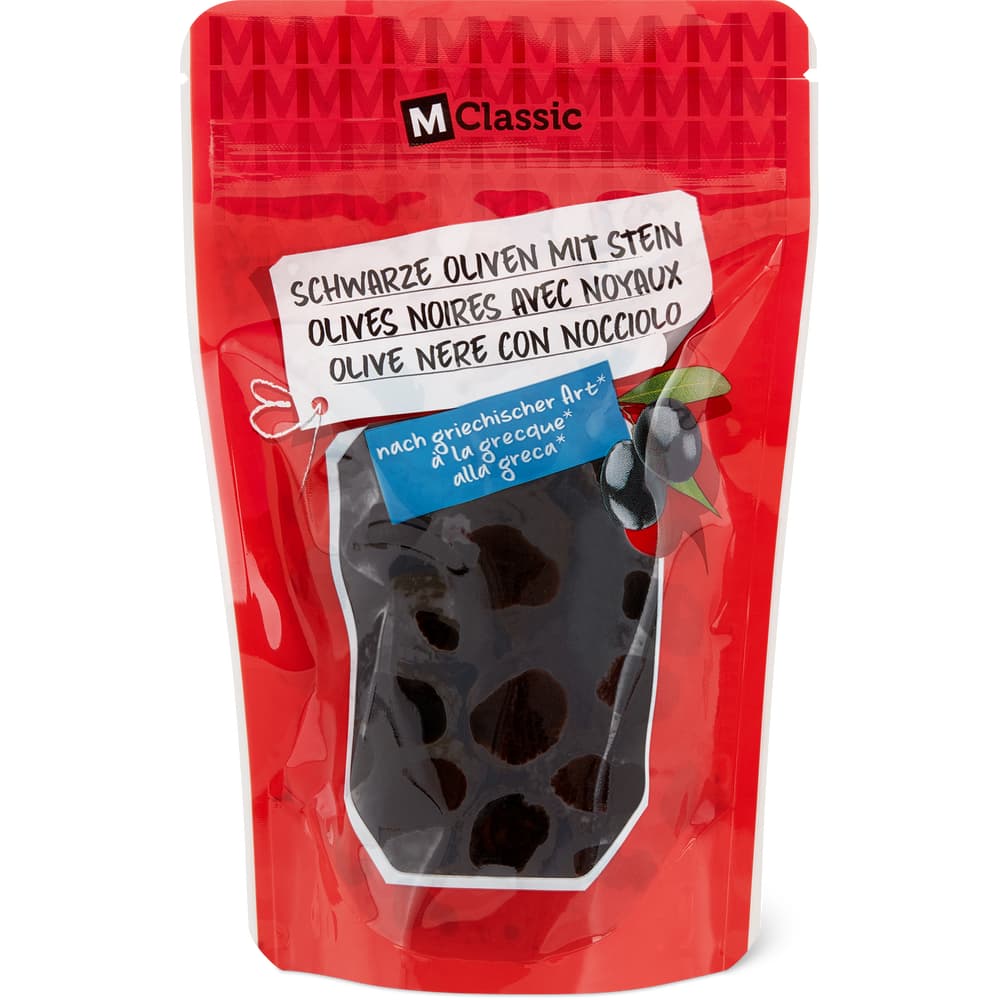 M-Classic Schwarze Oliven mit Stein