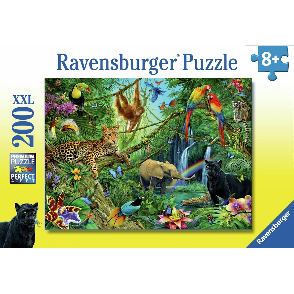 Ravensburger Puzzle Tiere im Dschungel 200 Teile