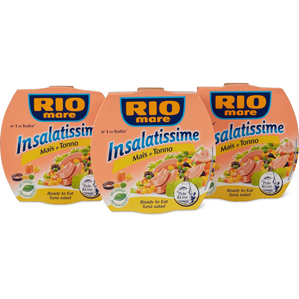 Rio Mare Insalatissime · Corn · with peas, carrots and olives • Migros ...