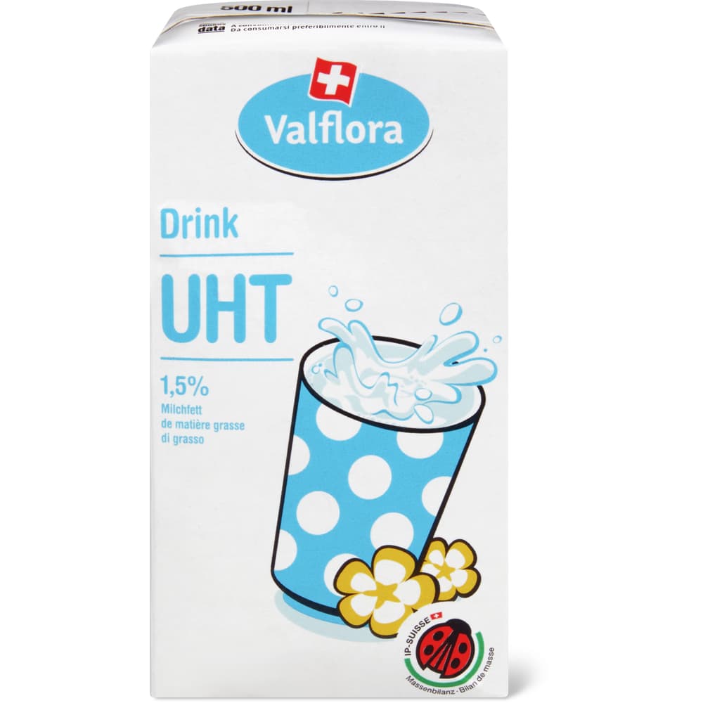 Valflora IP-SUISSE Milch Drink 1.5% Fett, UHT