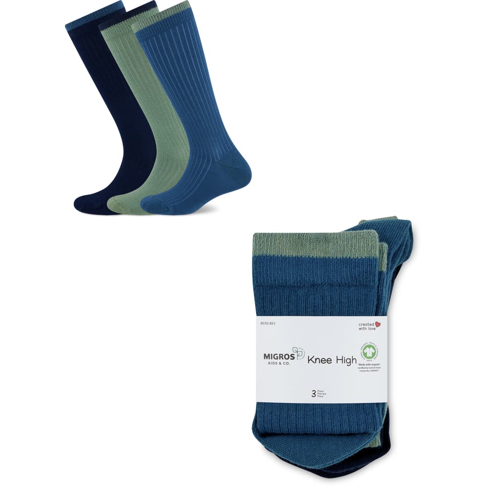 Kids Kinder Kniesocken 3 teilig