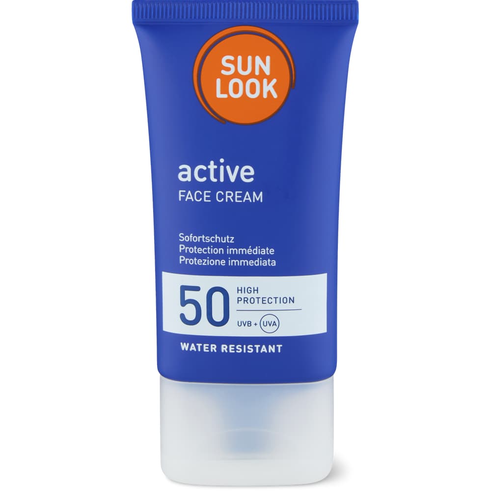 Sun Look Active Face Creme LSF 50, wasserfest