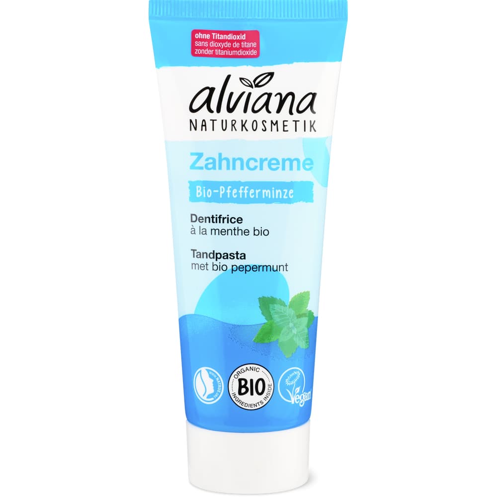 Alviana Naturkosmetik · Toothpaste · Peppermint, vegan • Migros