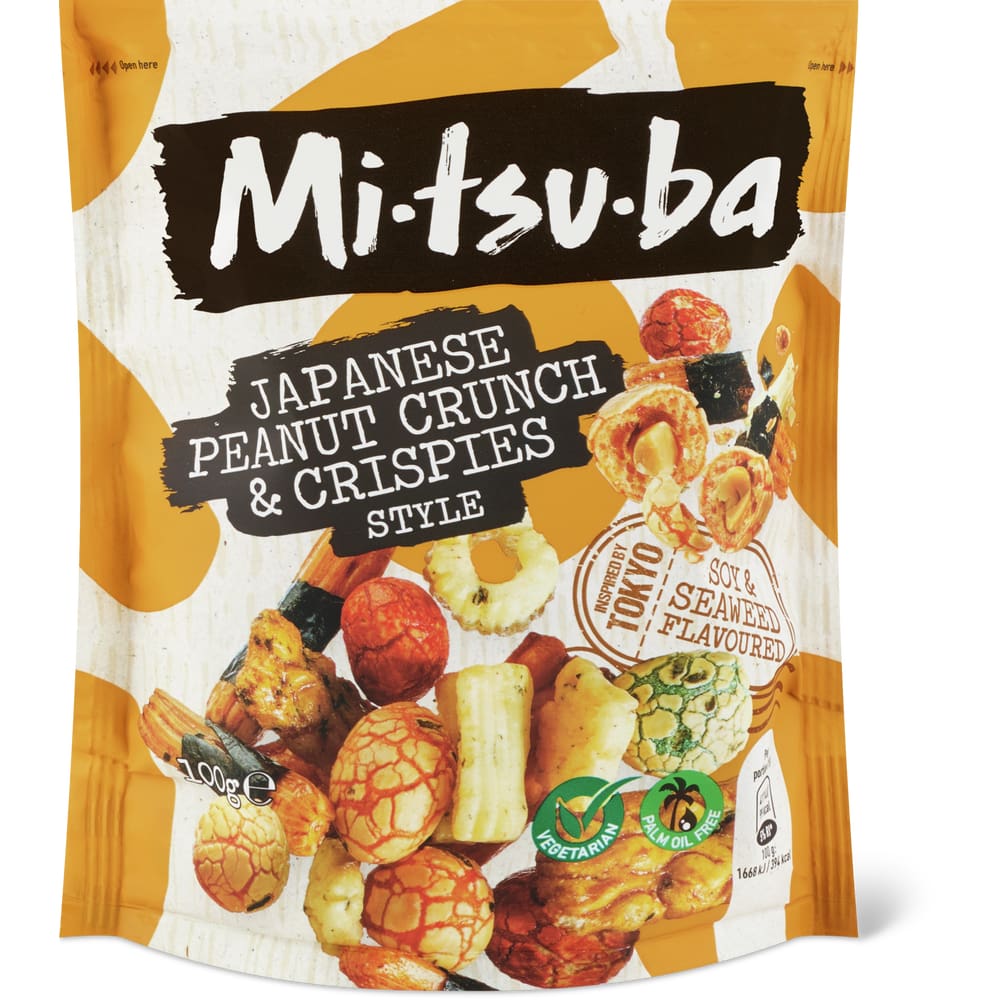 Mi tsu ba · Japanese Peanut Crunch & Crispies · mild, soy