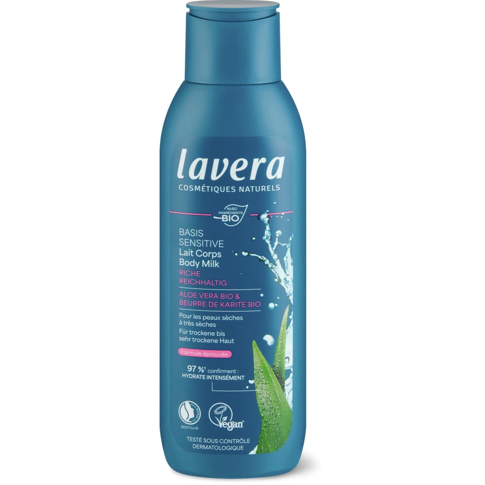Lavera Basis Sensitiv reichhaltige Bodylotion Aloe Vera & Sheabutter, vegan