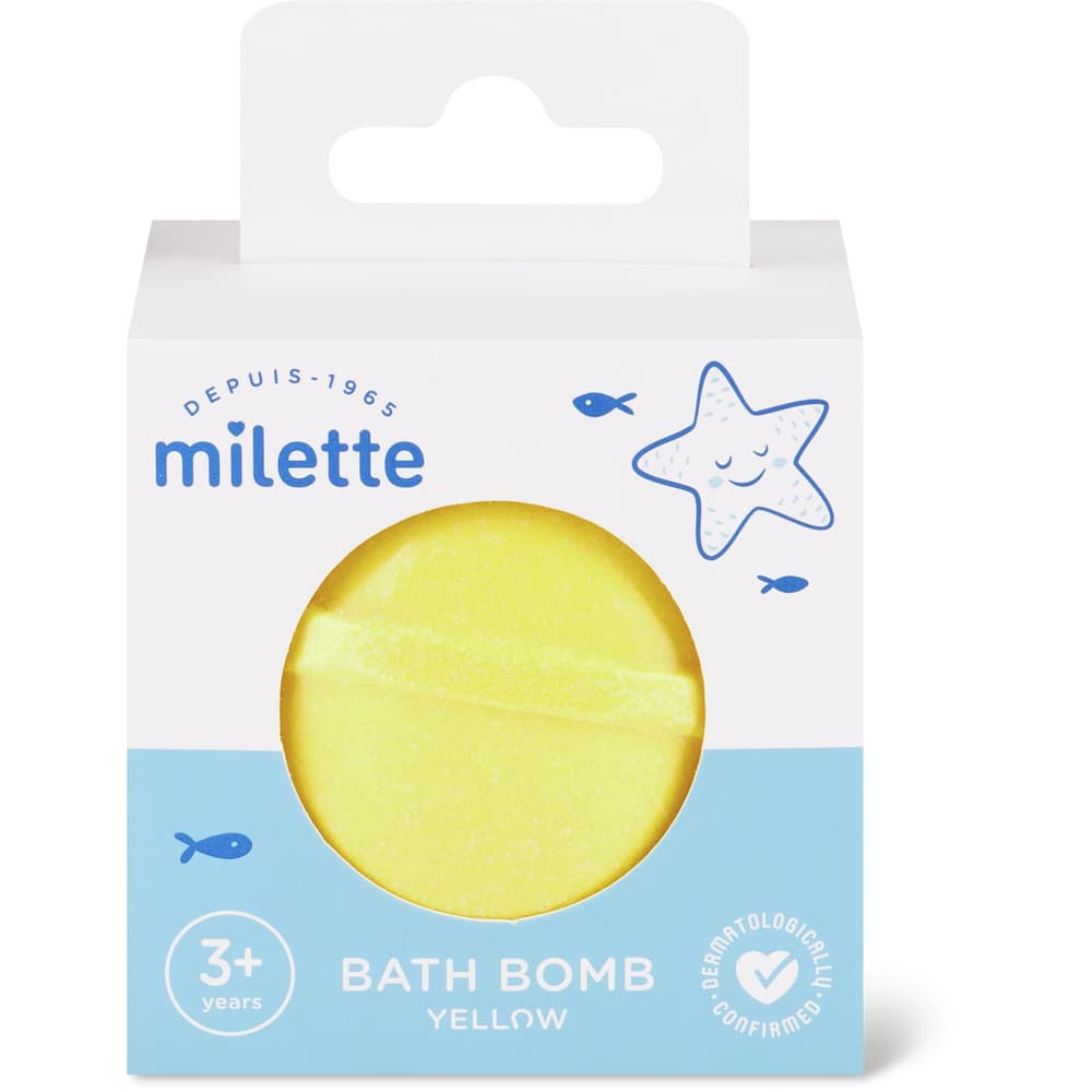 Milette Badebombe gelb