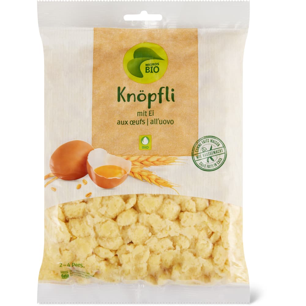 Migros Bio Knöpfli mit Ei