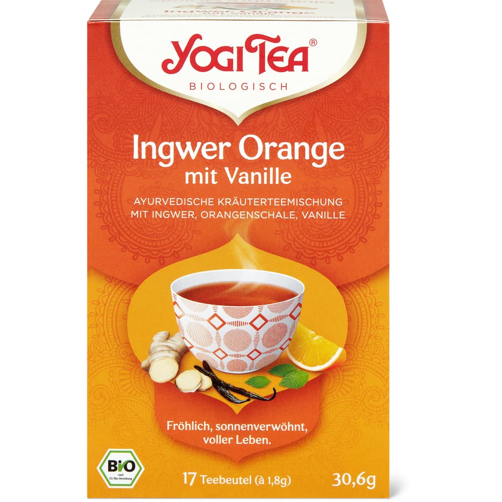 Yogi Tea Teemischung Ingwer, Orange, Vanille