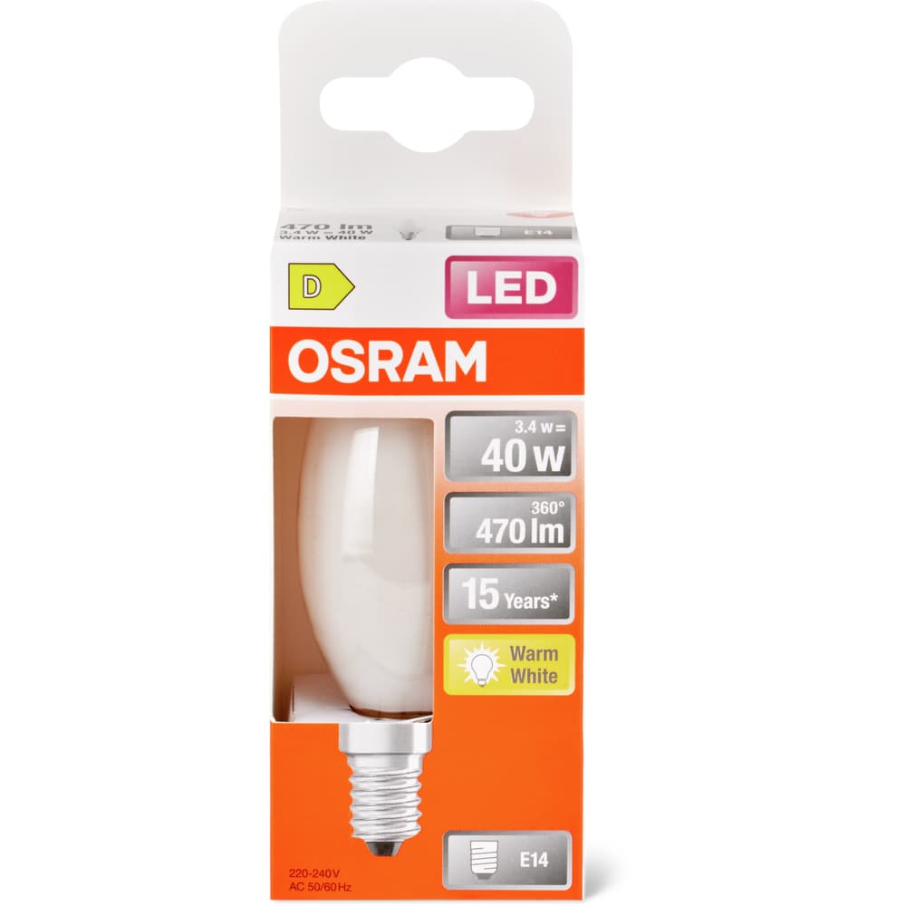 Osram Led Leuchtmittel CL B40 MATT E14 - 40W