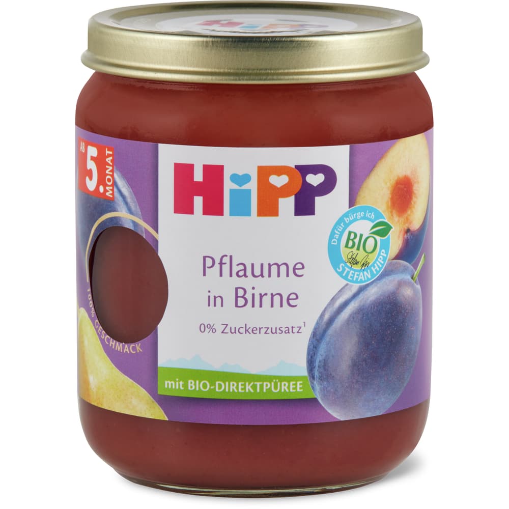 Hipp Pflaume in Birne Brei Bio, ab 5. Monat