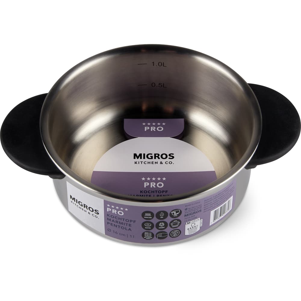Migros Kitchen & Co. Pro Kochtopf Ø 16 cm, 1 L