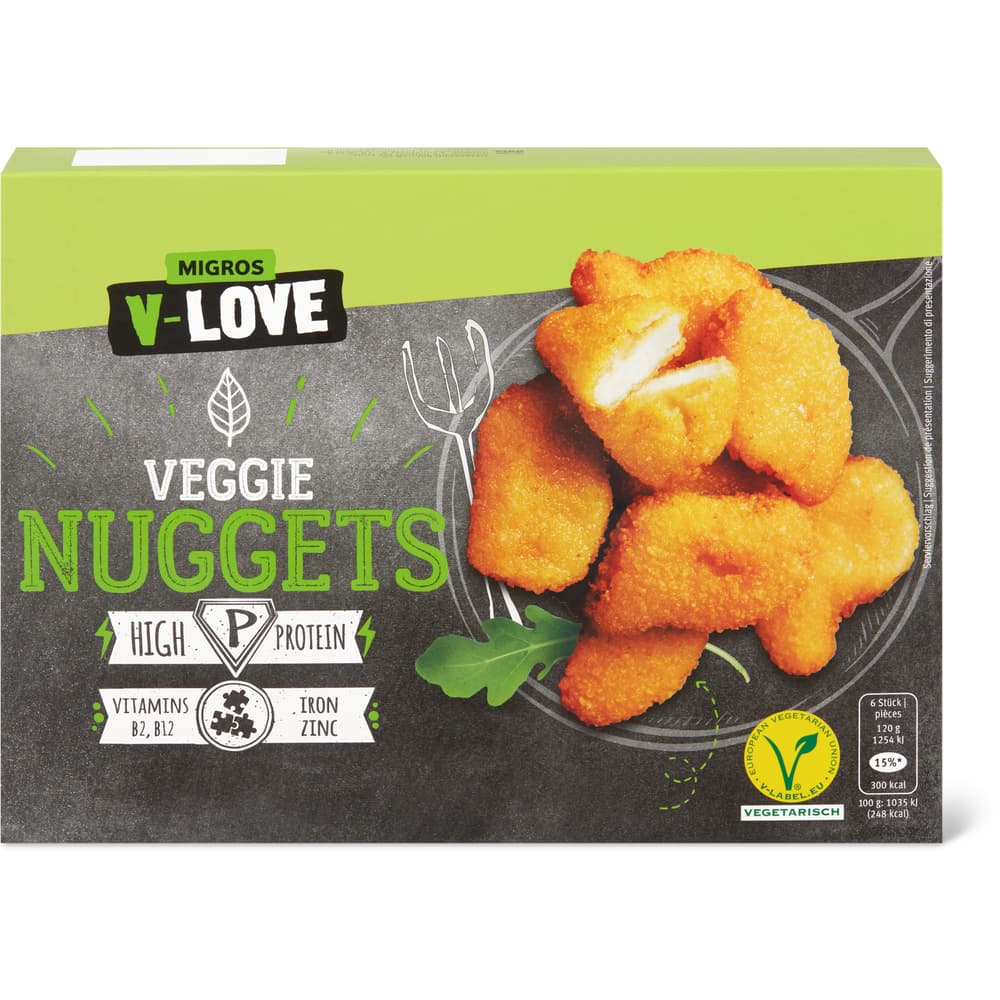 V-Love Nuggets Veggie - circa 16 Stück