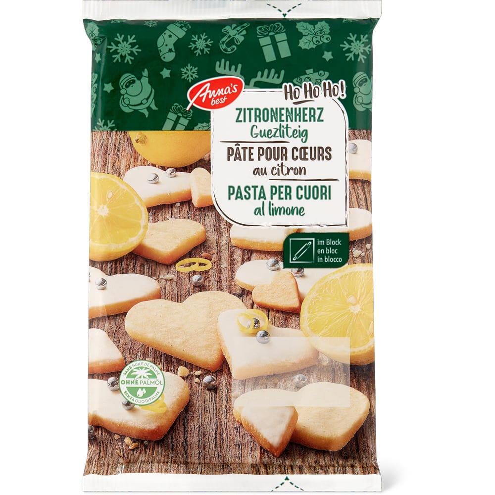 Anna's Best Zitronenherz-Guetzliteig im Block