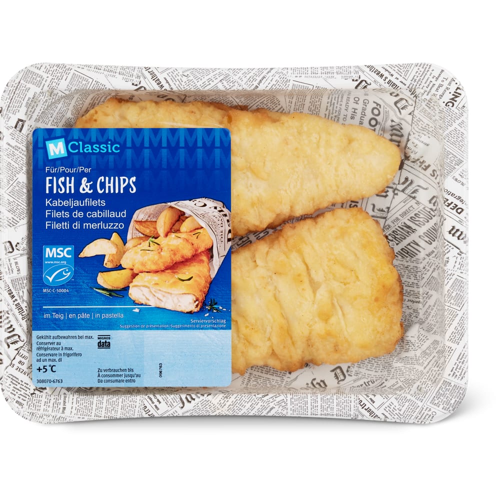 M-Classic Fish & Chips MSC Kabeljaufilets MSC