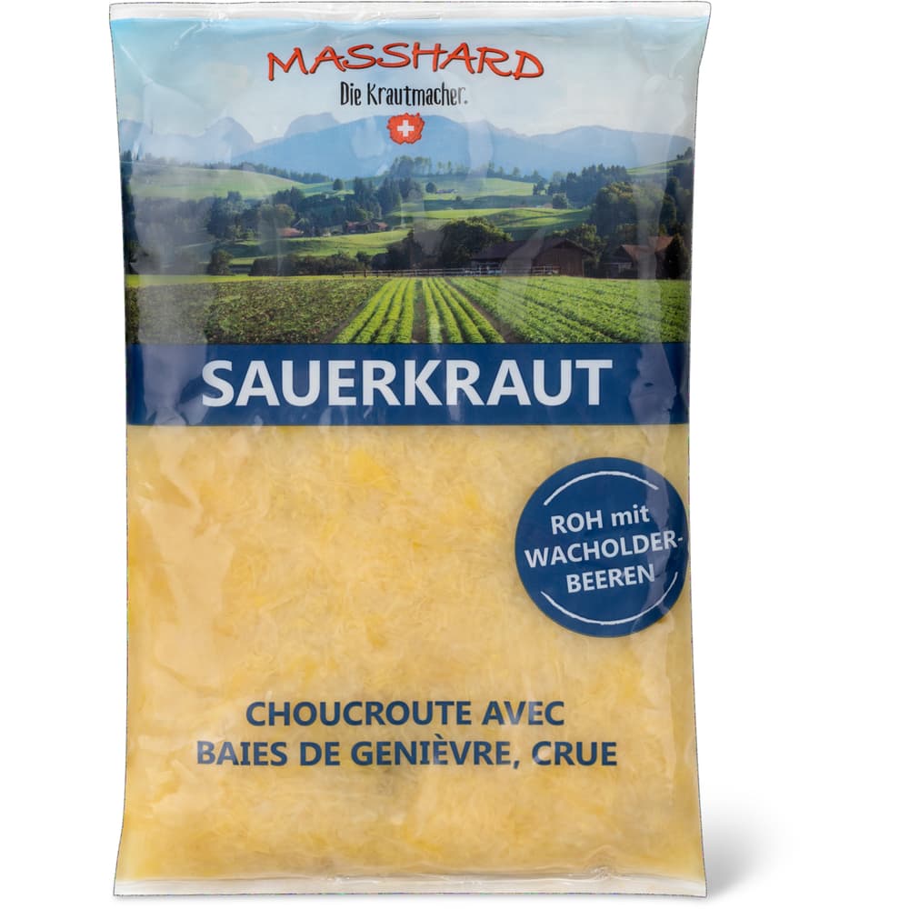 Masshard Sauerkraut mit Wachholderbeeren, roh