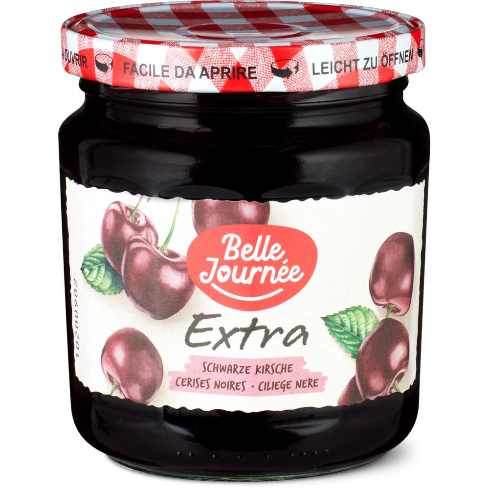 Belle Journée Extra Konfitüre Schwarze Kirschen