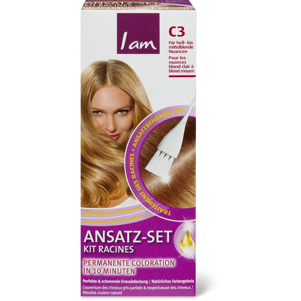 I am Ansatzset C3 hell-bis mittelblonde Nuancen