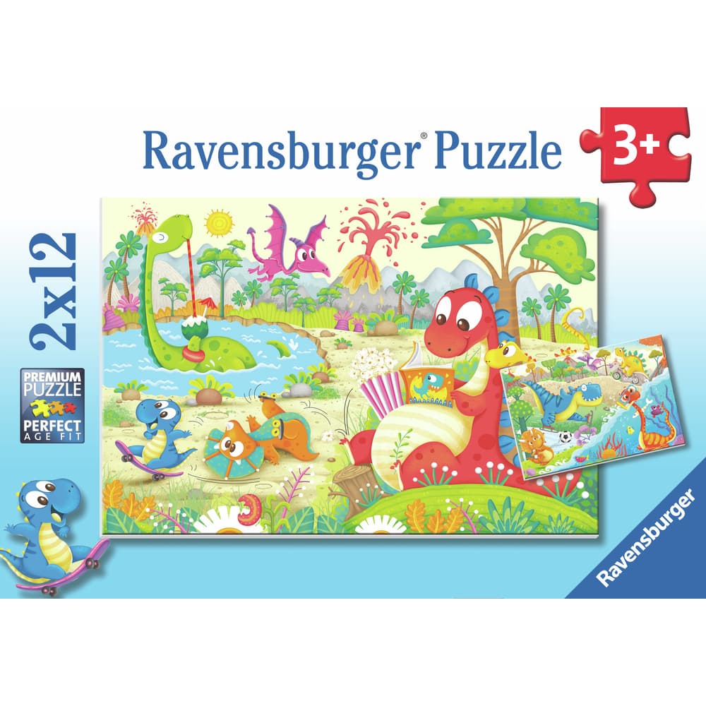 Ravensburger Puzzle Lieblingsdinos 2x12 Teile