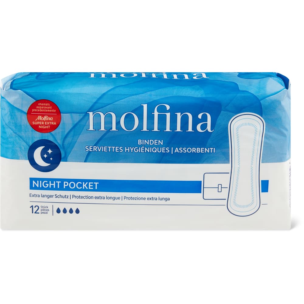 Molfina Binde Night Pocket extra langer Schutz