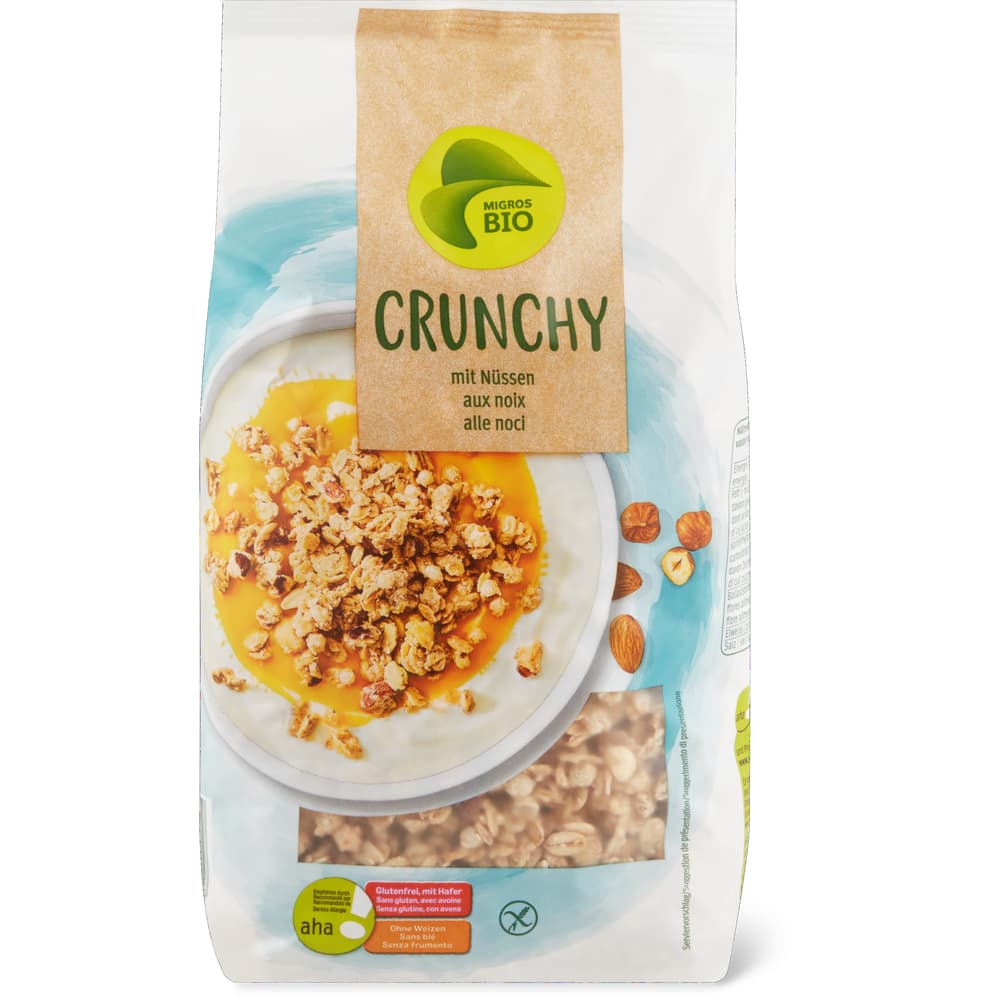 Migros Bio aha! Knuspermüesli Nüsse
