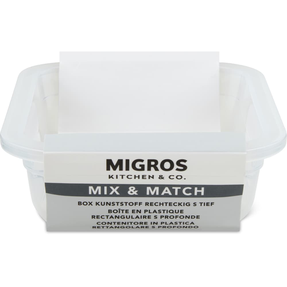 Migros Kitchen & Co. Box Kunststoff tief rechteckig, S, 0.3l
