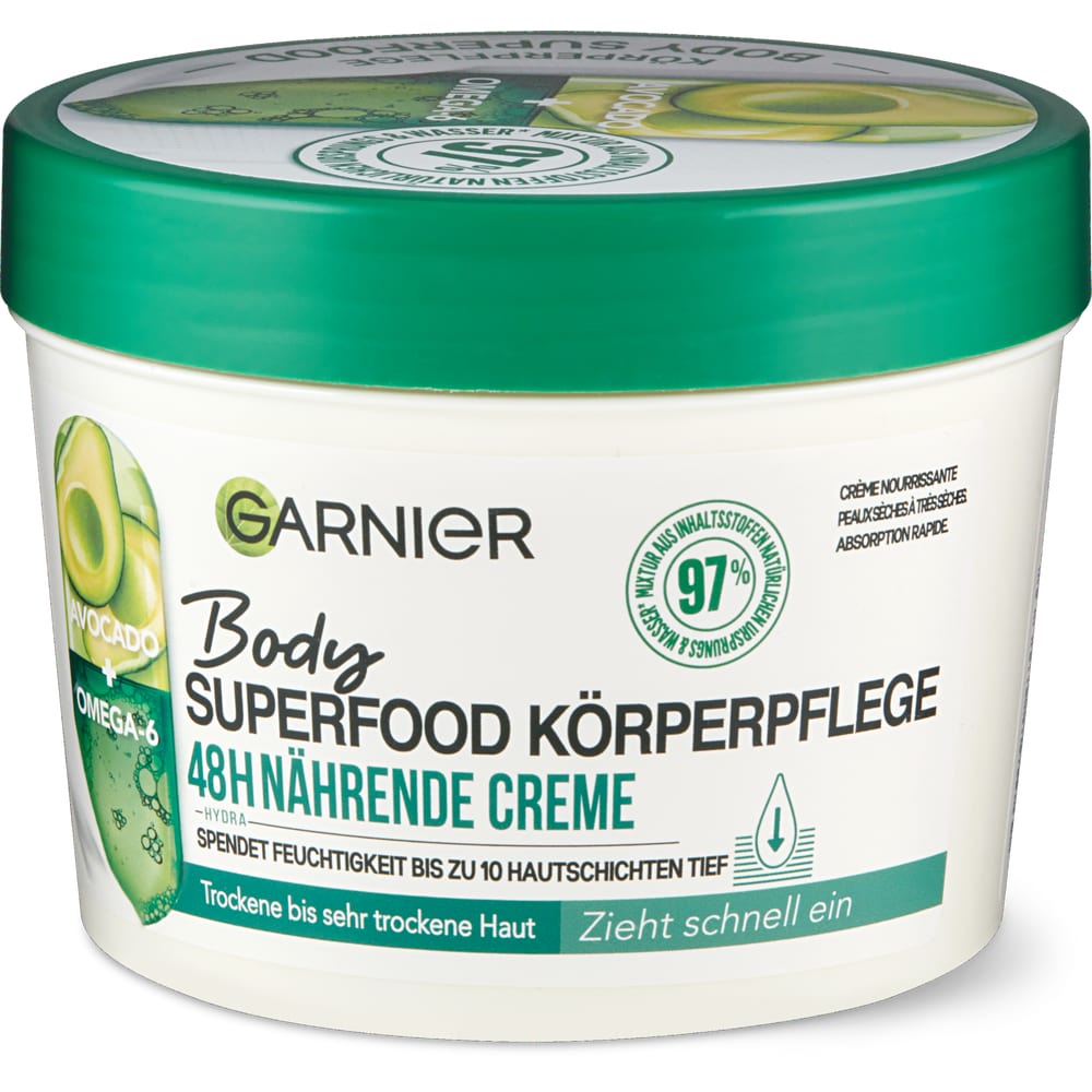 Garnier Body Superfood · Body cream · Avocado • Migros Online