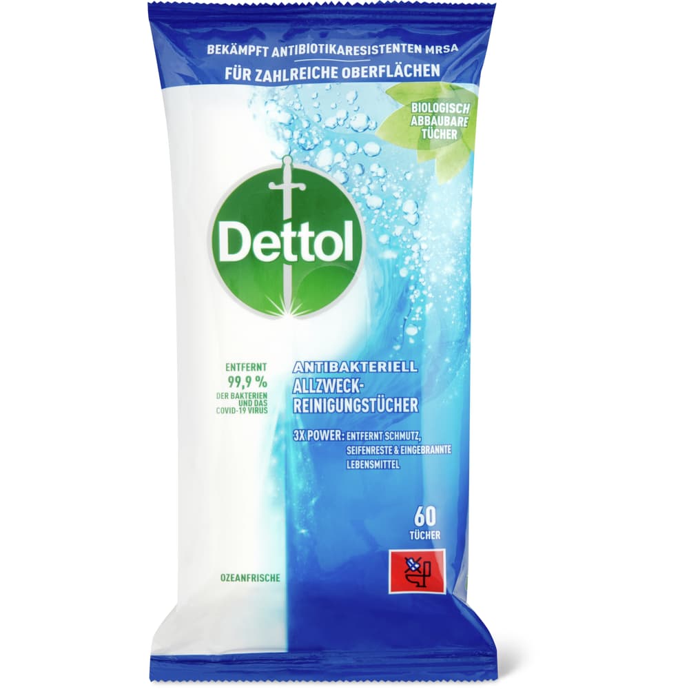 Dettol Antibakteriell Reinigungstücher Ozeanfrische