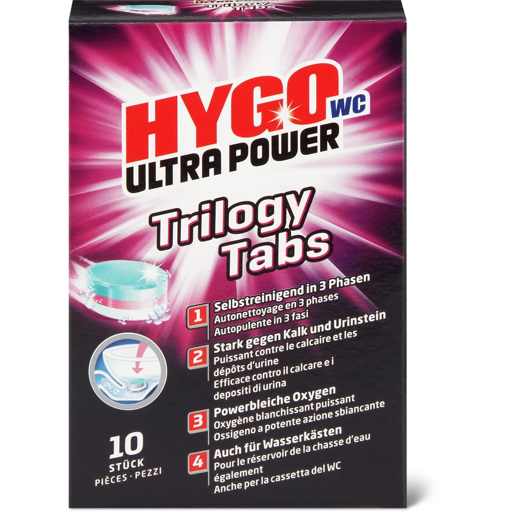 Hygo Ultra Power · Pastilles WC · 10 x 25g • Migros