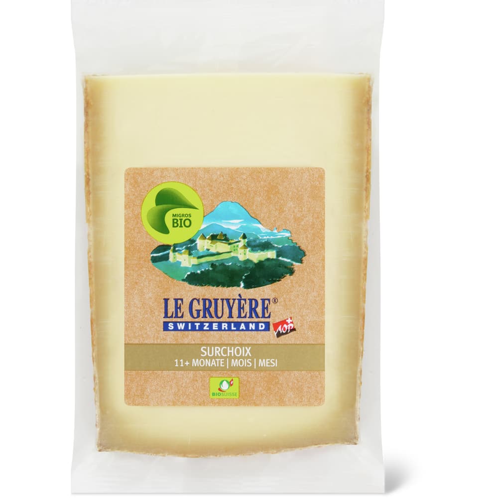 Gruyère Hartkäse Bio, Surchoix