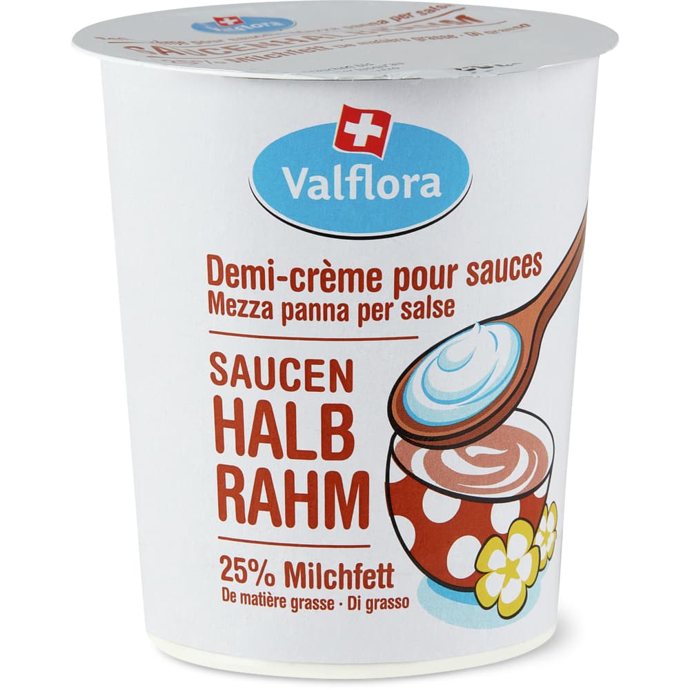 Valflora Saucen Halbrahm 25% Fett