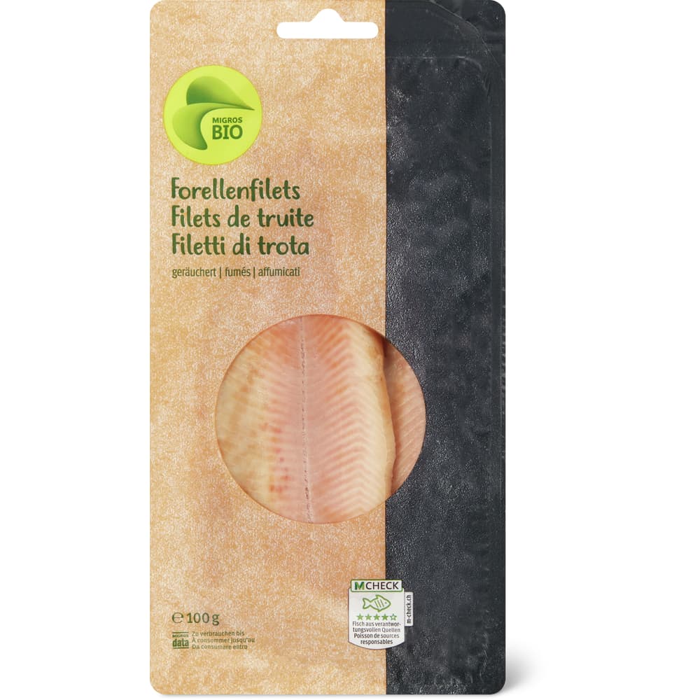 Migros Bio Forellenfilet geräuchert
