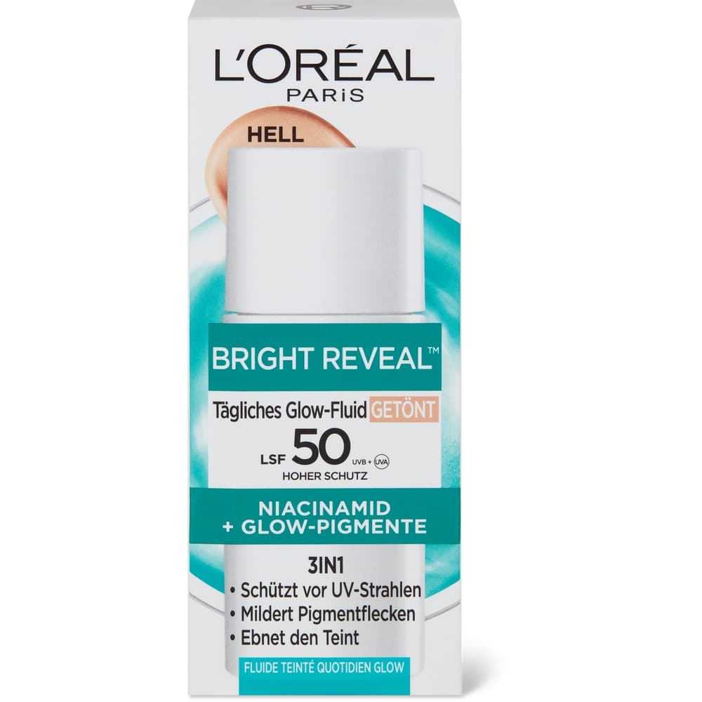 L'Oréal Bright Reveal Tägliches getöntes Glow-Fluid LSF 50