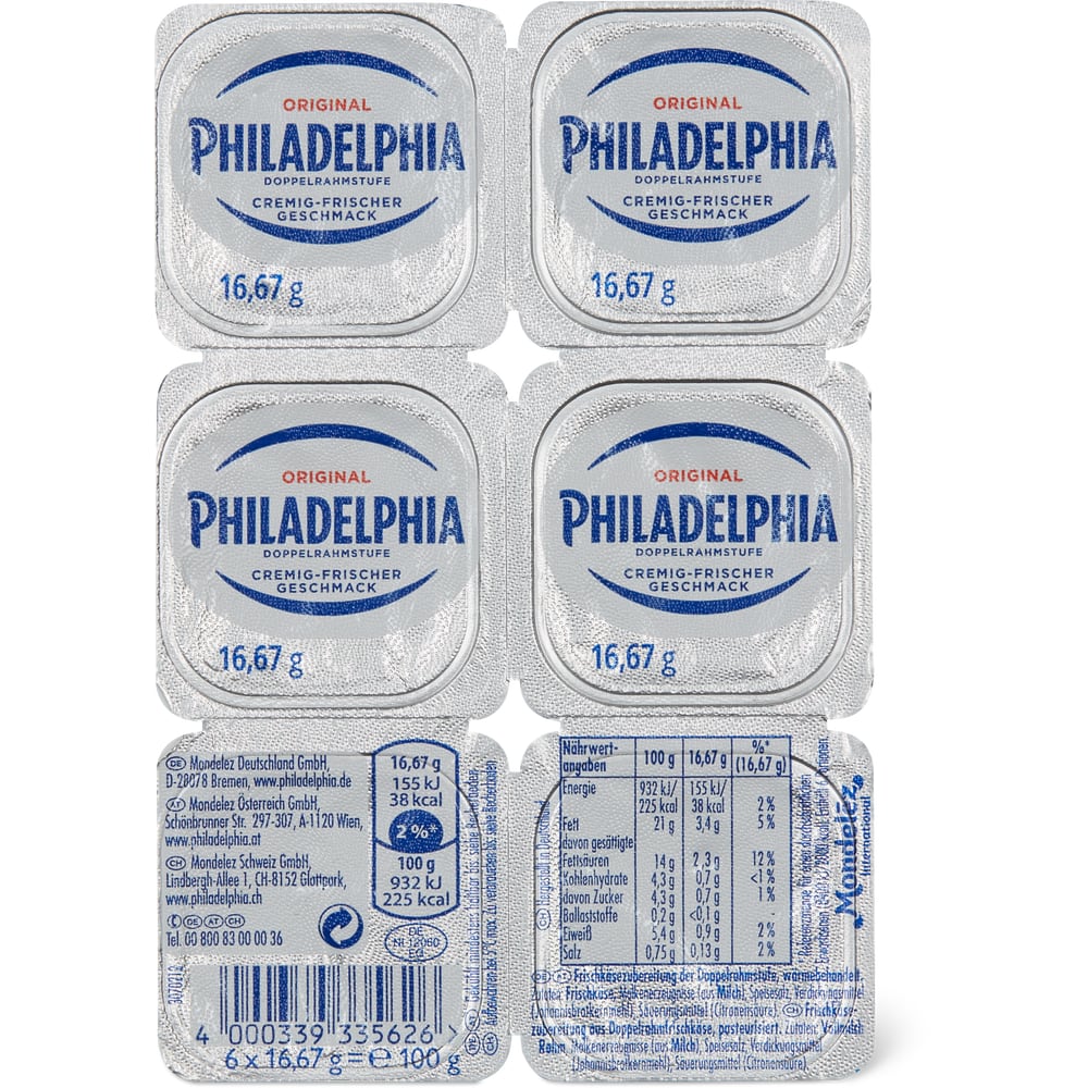 Philadelphia Frischkäse Portionen