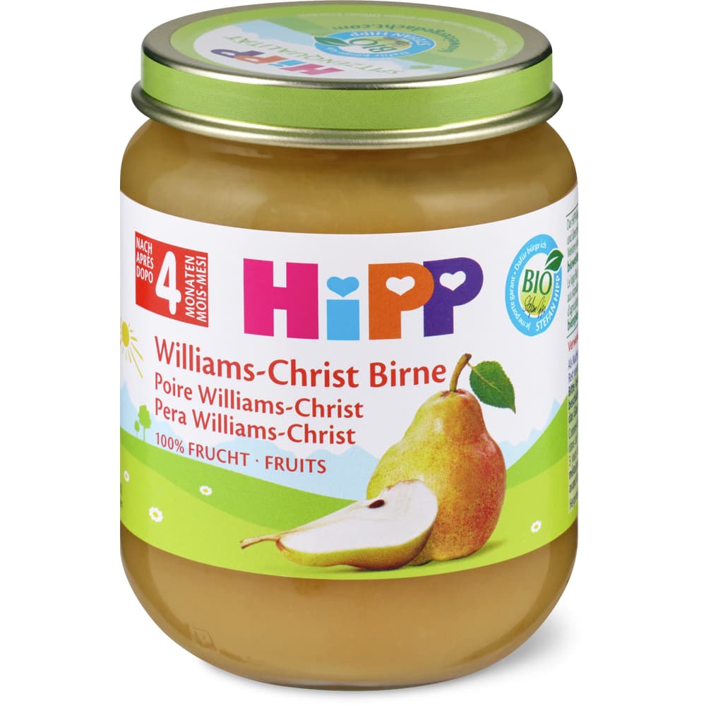HiPP Bio Babygläschen Williams-Christ Birne Ab 4 Monaten