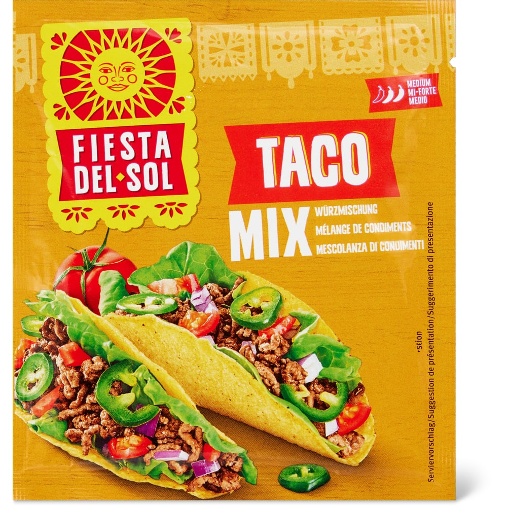 Fiesta del Sol Taco Mix Würzmischung medium