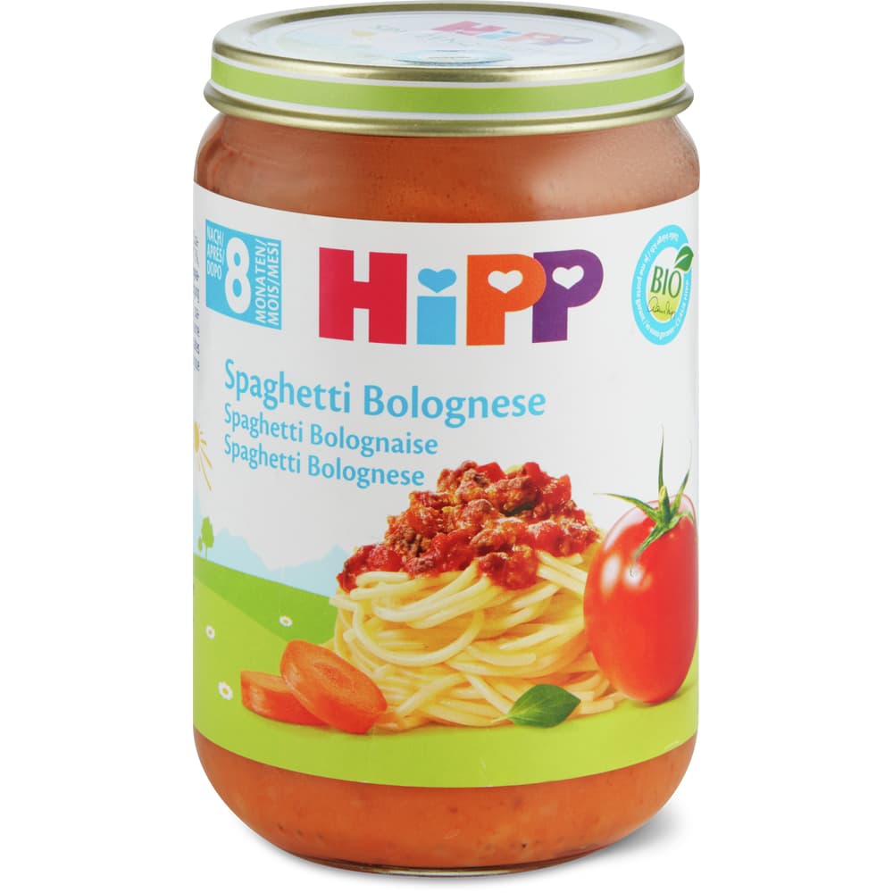 HiPP Bio Babygläschen Spaghetti Bolognese Ab 8 Monaten