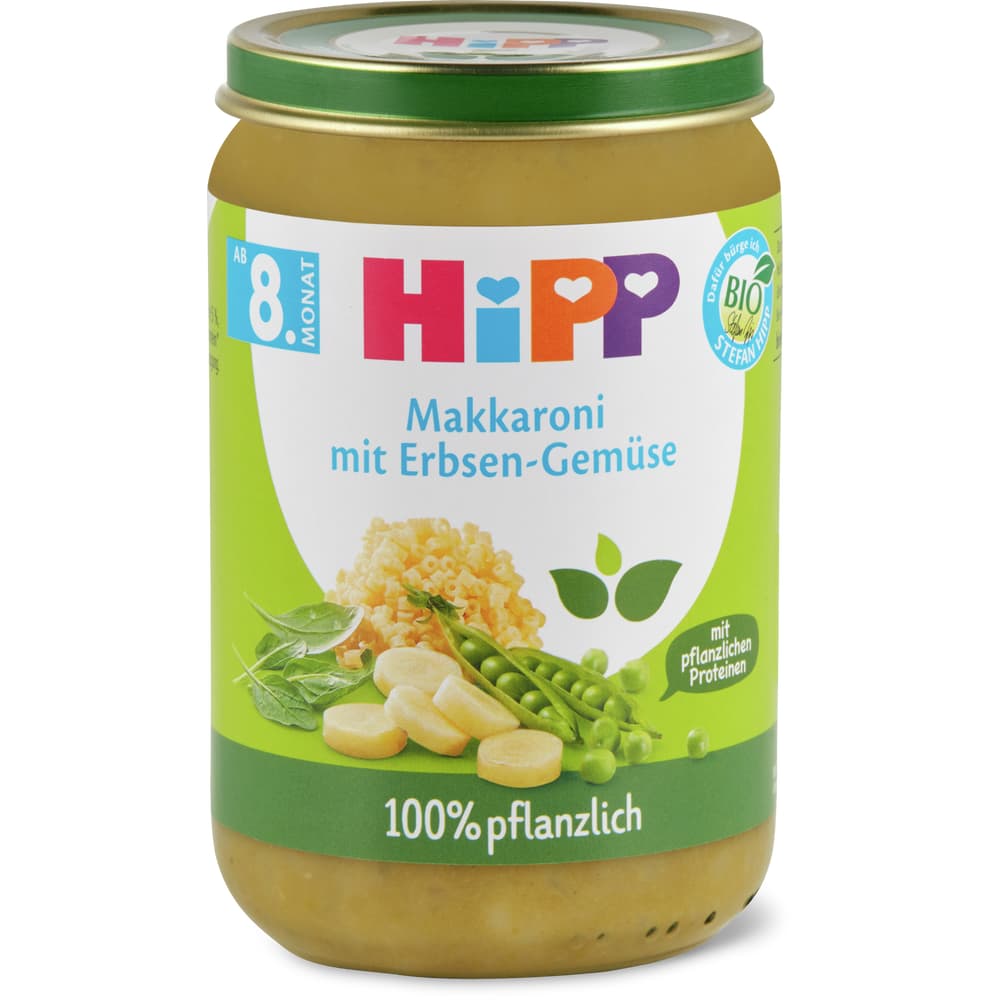 Hipp Makkaronibrei mit Erbsen & Gemüse Bio, ab 8. Monat